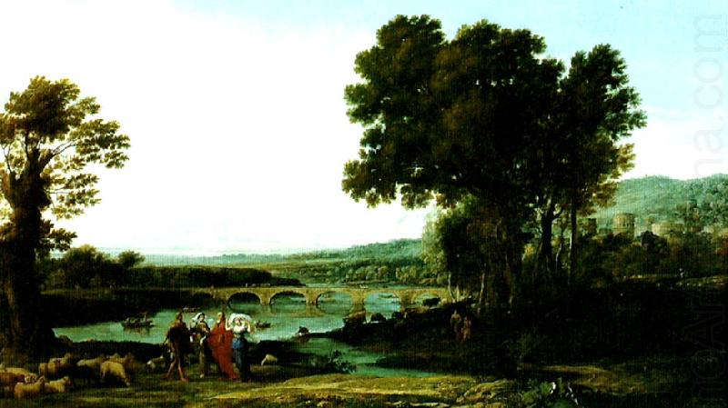 landscape with jacob and laban and his daughters, Claude Lorrain